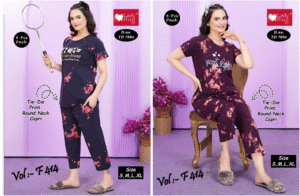 Tie-die print r/n capry set TD 7004 (Vol - F 414) - Image 7