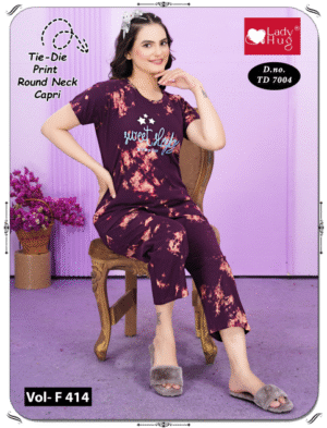 Tie-die print r/n capry set TD 7004 (Vol - F 414) - Image 3