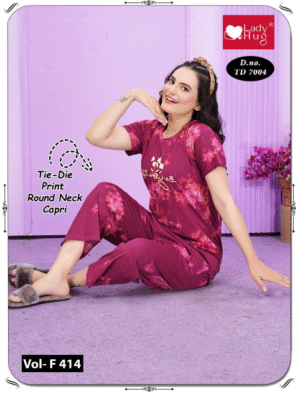 Tie-die print r/n capry set TD 7004 (Vol - F 414) - Image 4